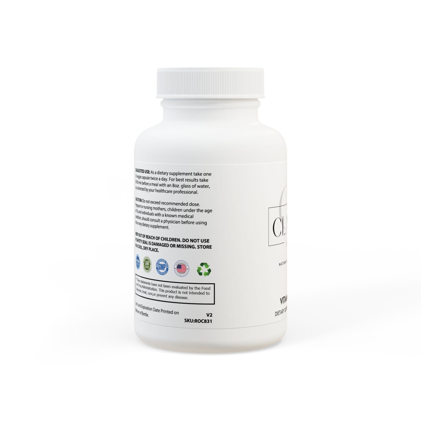 Clazzic Vitamin K2 + D3 Supplement (60 Capsules)