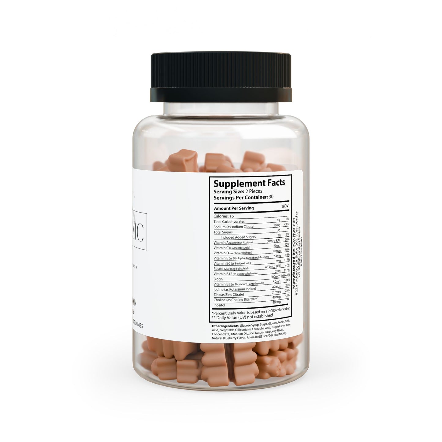 Clazzic Hair Vitamin Gummies (60 Gummies)